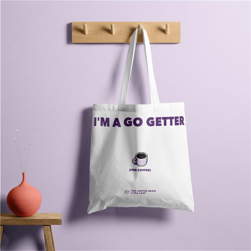 Printed Canvas Tote – Go Getter