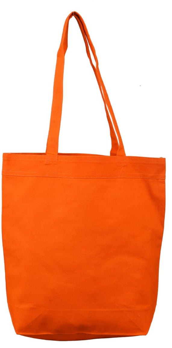 Orange Cotton Canvas Bag